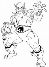 Thundercats Coloring Pages Panthro Printable Thundercat Morningkids Cartoon Color Colouring Lion Books Choose Board sketch template