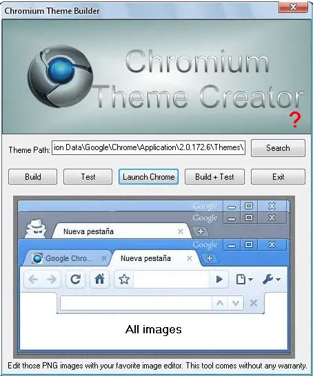 create google chrome themes  chromium theme creator