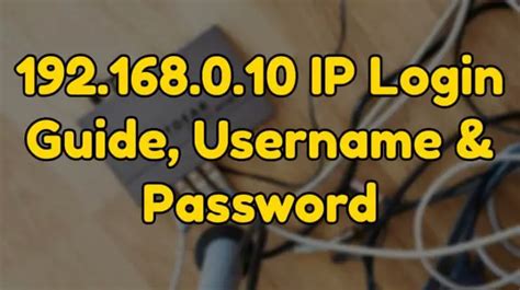 admin login ip user password router login
