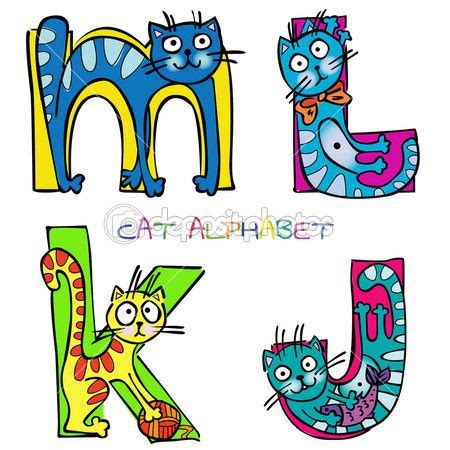 cats alphabet stock  illustrations  vector art