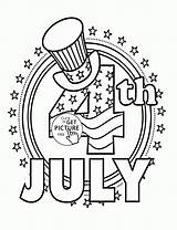 July Coloring 4th Pages Kids Happy Fourth Printables Printable Sheets Crafts Comments Getdrawings Choose Board Coloringhome sketch template