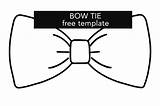 Bow Tie Template Father Coloring Outline sketch template