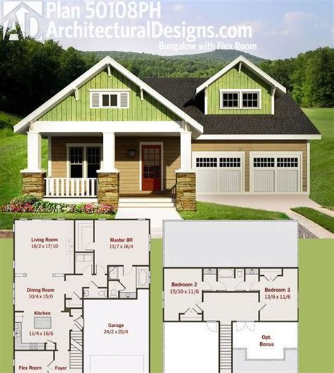 living spaces architectural designs bungalow house plan ph    beds including