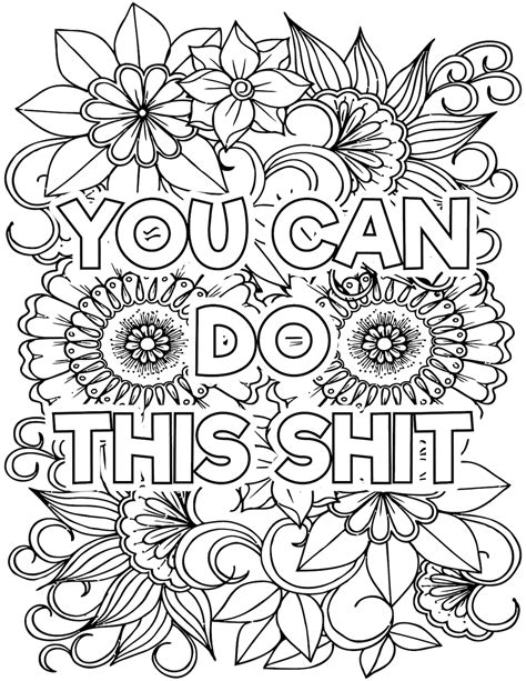 adult swear word coloring pages etsy