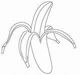 Banane Tegning Banan Colorat Coloriage Tegninger Colorier Farvelaegning Farvelægning Frugter Planse Ale Să şi Copiilor Printre Jucăm Fructele Numără Preferate sketch template