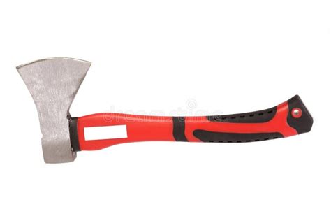 axe red stock image image  heavy part metal background