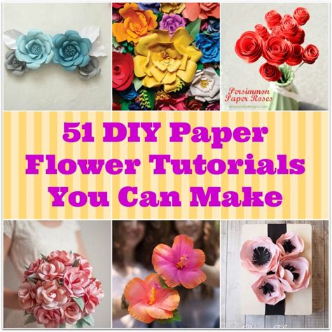 diy paper flower tutorials    bigdiyideascom