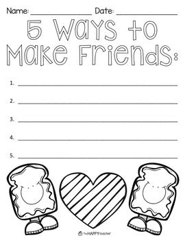 grade blog firstieland friendship activities  kids friendship