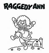 Raggedy Coloring Ann Pages Getdrawings sketch template