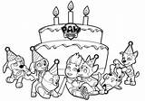 Paw Patrol Birthday Pages Party Coloring Color Online Printable Print sketch template