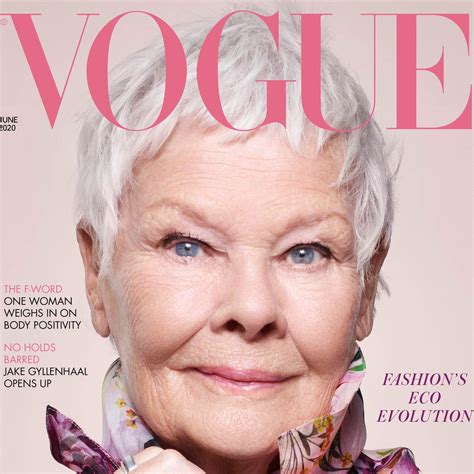 condé nast british vogue features dame judi dench as the oldest ever
