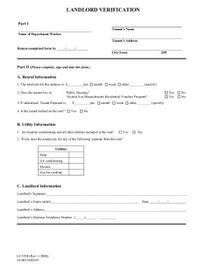 rent verification letter  llandlord form fill   sign