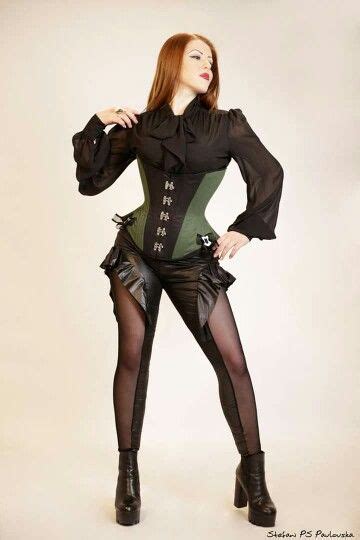marta devilish dimoska green corset gothic goth