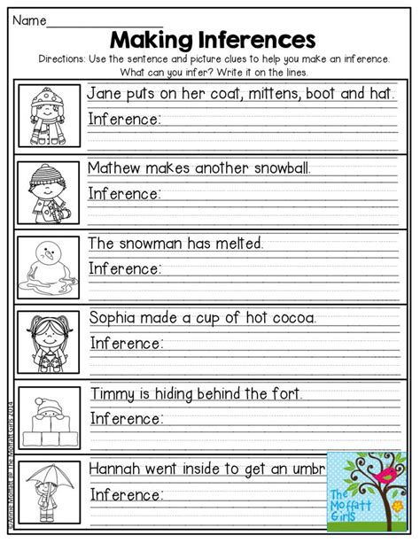 Making Inferences Tons Of Great Printables For 2nd Grade Making