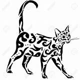 Cat Egyptian Graceful Tattoo Drawing Getdrawings Vector Coloring Preview sketch template