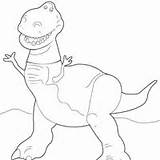 Rex Coloring Toy Story Pages Surfnetkids Characters Color Getdrawings Getcolorings sketch template