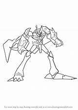 Digimon Omnimon Draw Drawing Step Learn Paintingvalley Anime sketch template