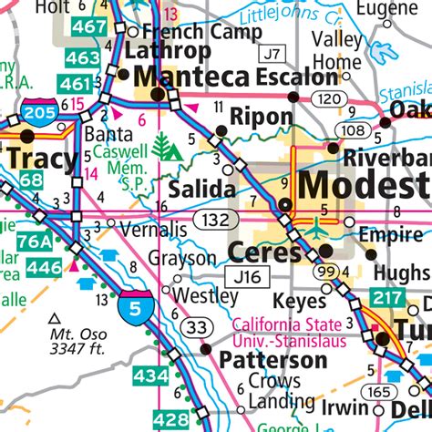 rand mcnally state wall map northern california