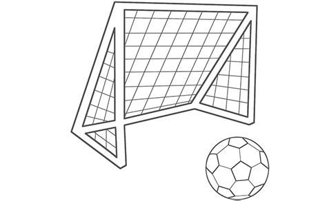 soccer goal drawing  paintingvalleycom explore collection