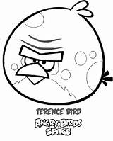 Coloring Angry Bird Pages Space Terence Birds Silent Hill Template sketch template