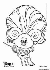 Trolls Barb Coloring4free Tv Also Referred Thrash Xcolorings Drucke Trolle Welttournee sketch template
