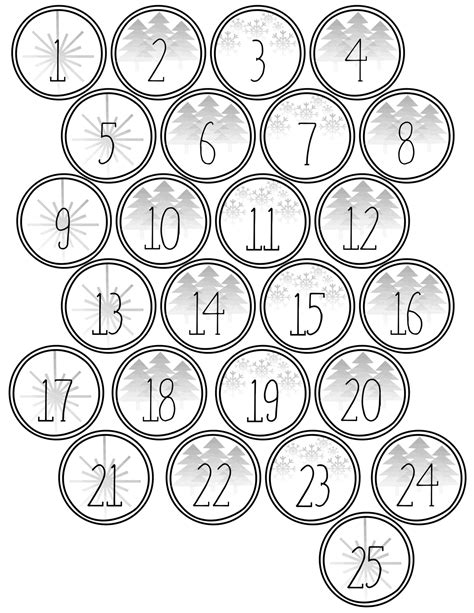 printable numbers  advent calendar printable word searches