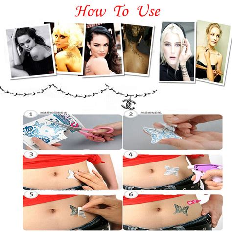 1sheet Musical Note Letters Black Tatoo Jewelry Temporary Tattoo