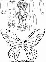 Fairy Puppet Paper Dolls Pheemcfaddell Coloring Template Crafts Pages Cut Color поделки Pantin Papier Vintage источник Visiter феи Articulated Sketches sketch template