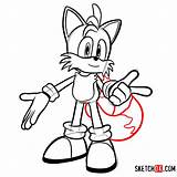 Sonic Tails Draw Hedgehog Drawing Characters Step Easy Drawings Sketchok Games Paintingvalley sketch template