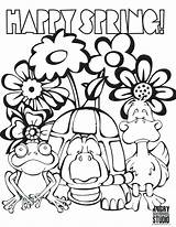 Coloring Pages Academic Sheets Spring Break Getcolorings sketch template