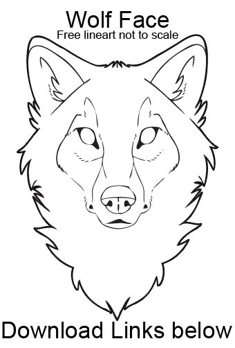cartoon wolf face mask
