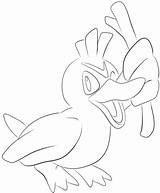 Pokemon Coloring Pages Farfetchd Farfetch Clipart Printable Color Categories Clipground sketch template