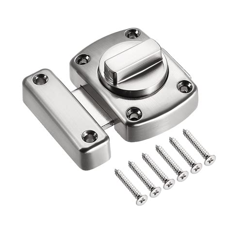 rotate bolt latch  zinc alloy security door  lock silver walmartcom