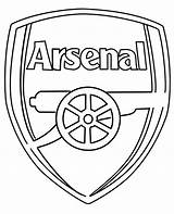 Arsenal Coloring Football Logo Pages London Print Soccer Printable Fc Sheets Barcelona Real Crest Madrid sketch template