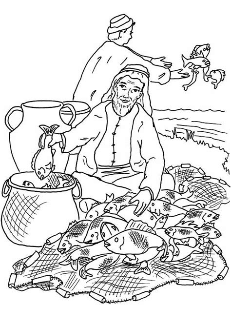 fisherman coloring pages books    printable