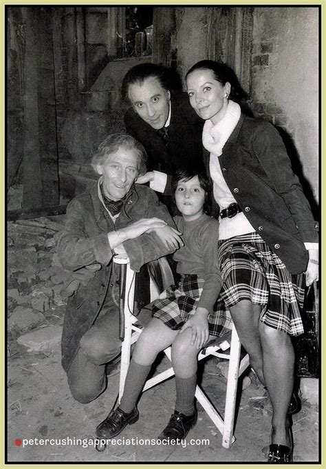 Christopher Lee His Wife Gitte And Daughter Christina