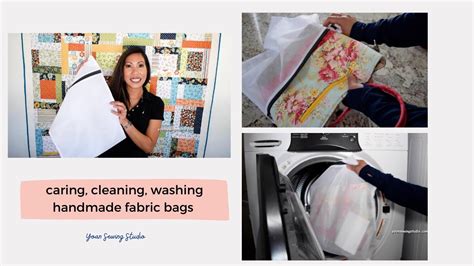 tips  cleaning caring washing handmade fabric bags youtube