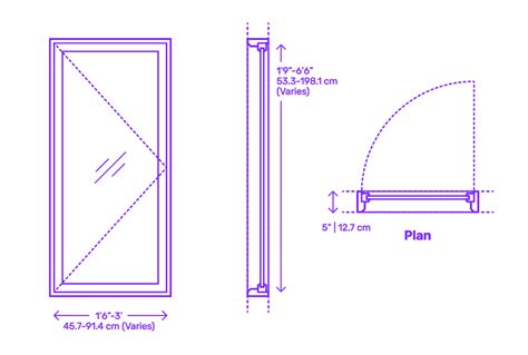 casement window dimensions
