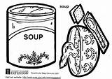 Coloring Soup Warhol Andy Pages Large Edupics Template sketch template