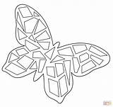 Mosaic Coloring Pages Butterfly Printable Kids Colouring Clipart Easy Mosaique Coloriage Papillon Paper Animals Popular sketch template