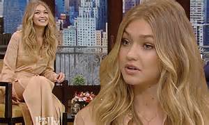 gigi hadid says she was shaking during first victoria s secret audition daily mail online