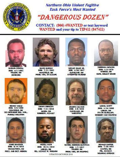 Take A Look Ohios Most Wanted Fugitives