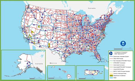 printable  interstate highway map printable  maps