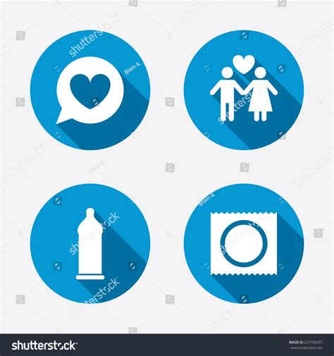 condom safe sex icons lovers couple stock vector 257790337 shutterstock