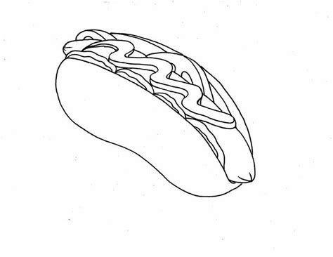 tasty hot dog coloring page coloring sky dog coloring page