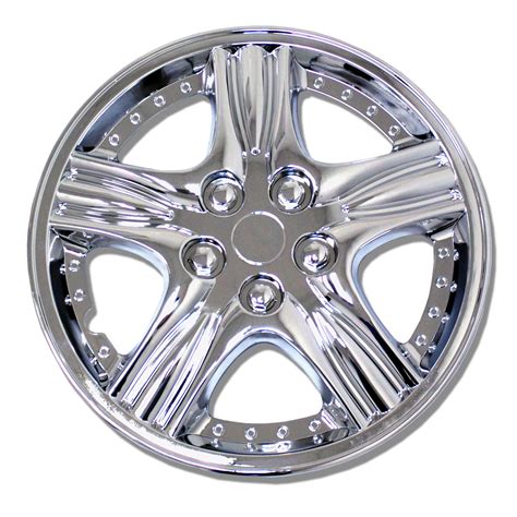 tuningpros wsc  set   chrome finish hubcaps  hub caps wheel skin cover  inches