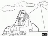 Para Egipto Sphinx Giza Coloring Colorear Egypt Pages Printable Egipcio Esfinge Oncoloring Guardado Desde Antiguo sketch template