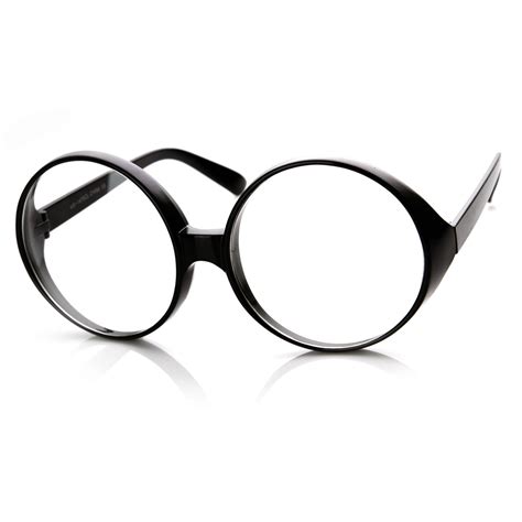 super oversize fashion clear lens round glasses zerouv