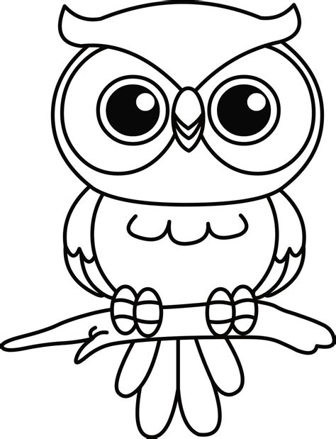 dessin hibou simple pin  debra guravage  moldes corujas owls