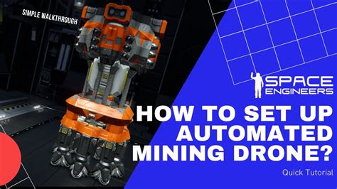 setup automated mining drone tutorial walkthrough space engineers youtube